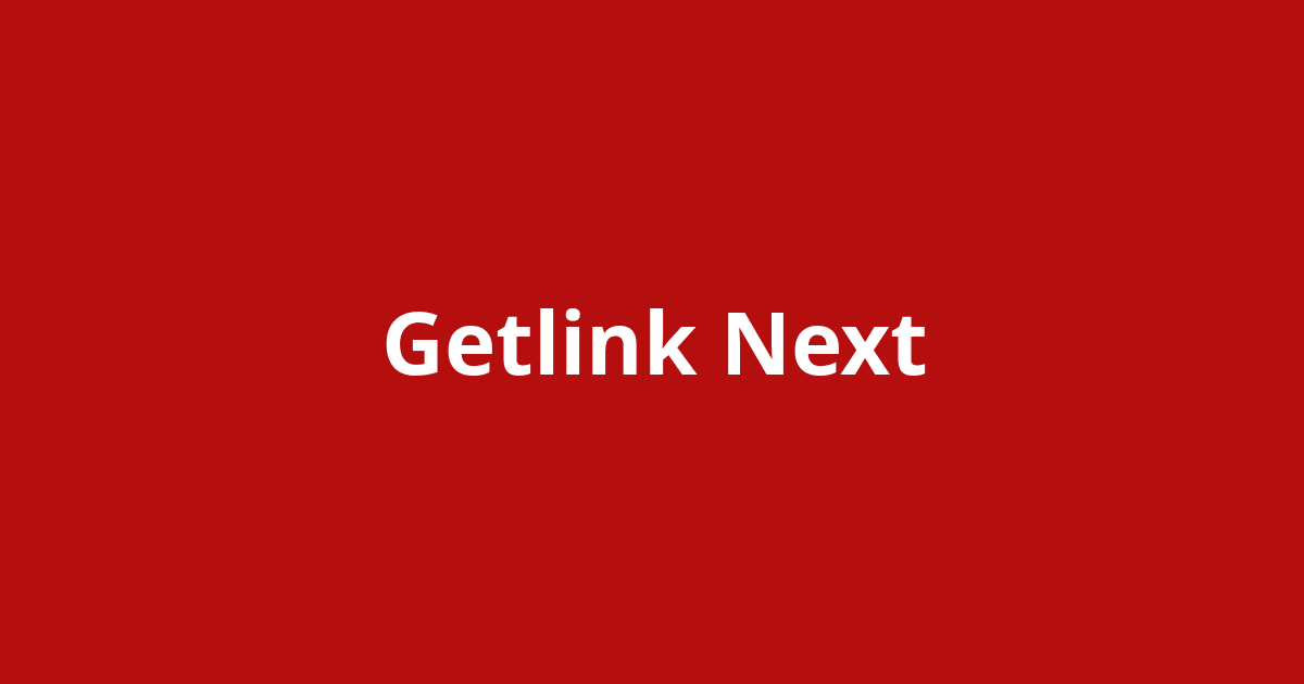 Getlink Next - Open Source Agenda