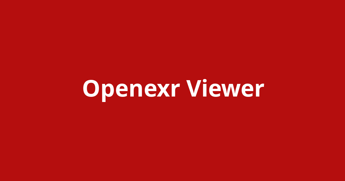 openexr viewer