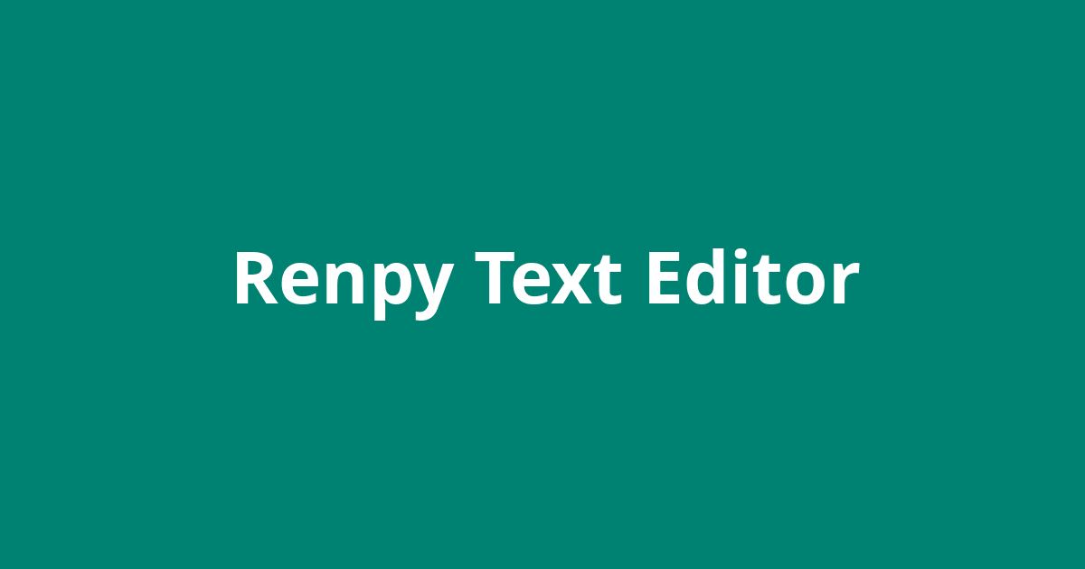renpy save editor
