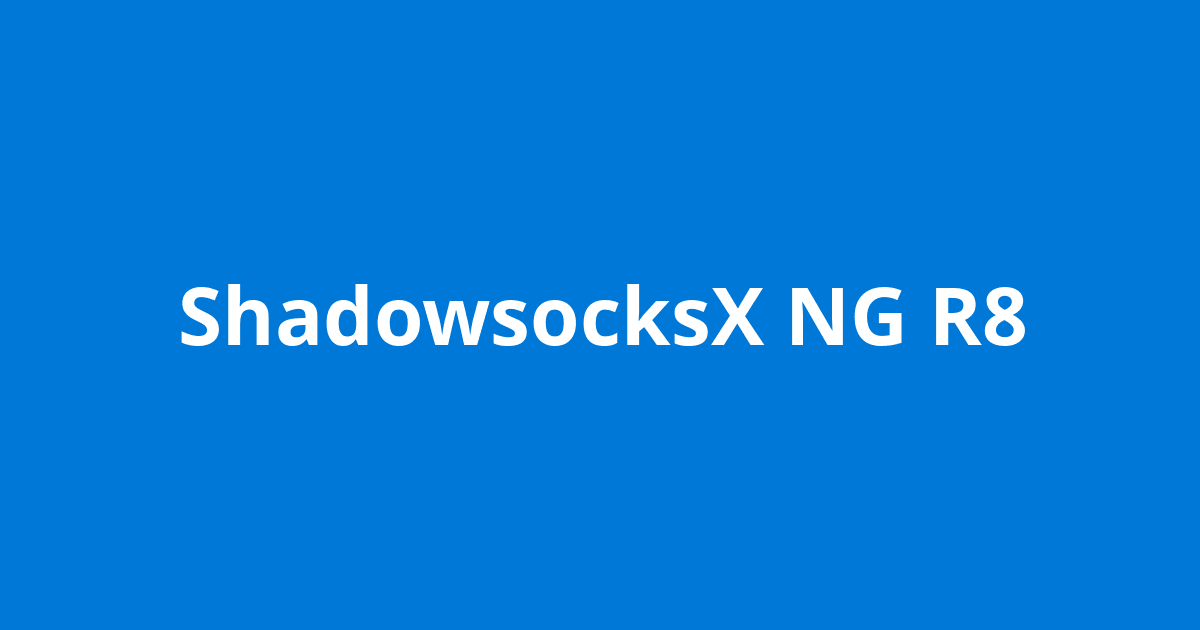 shadowsocksx ios