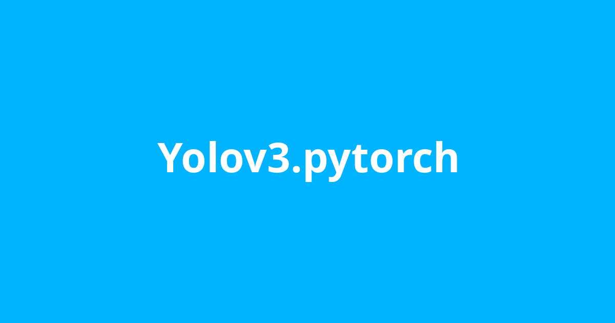 pytorch yolov3 finetune